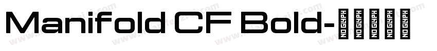 Manifold CF Bold字体转换